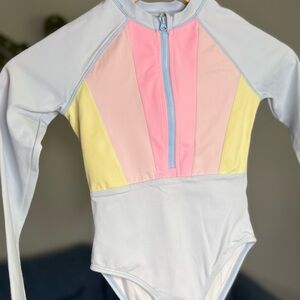 Gymboree Pink and blue Long Sleeve Swimsuit